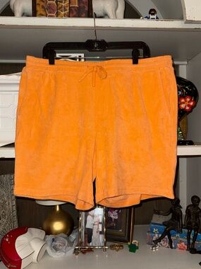 Criquet mens XXL terry cloth orange shorts cruiser